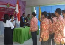Lantik Tiga Pengurus Komisariat, Ini Pesan Ketua DPD PPNI Kabupaten Flores Timur